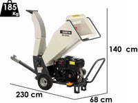 BlackStone GBD-1500 BS benzine hakselaar, takken tot 90 mm, detail 1