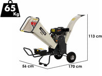 BlackStone GBK-700 L benzine hakselaar, takken tot 65 mm, detail 1
