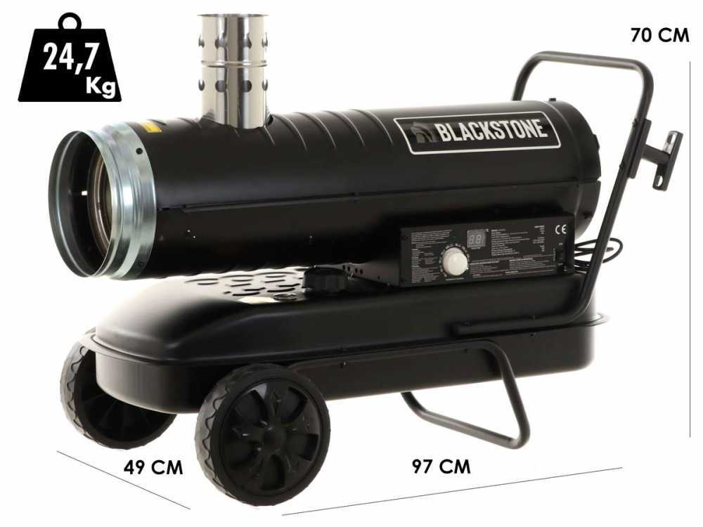 BlackStone i-BDH 20 diesel heteluchtkanon 20 kW, indirect gestookt, detail 1