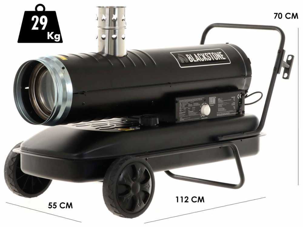 BlackStone i-BDH 30 diesel heteluchtkanon 30 kW, indirect gestookt, detail 1