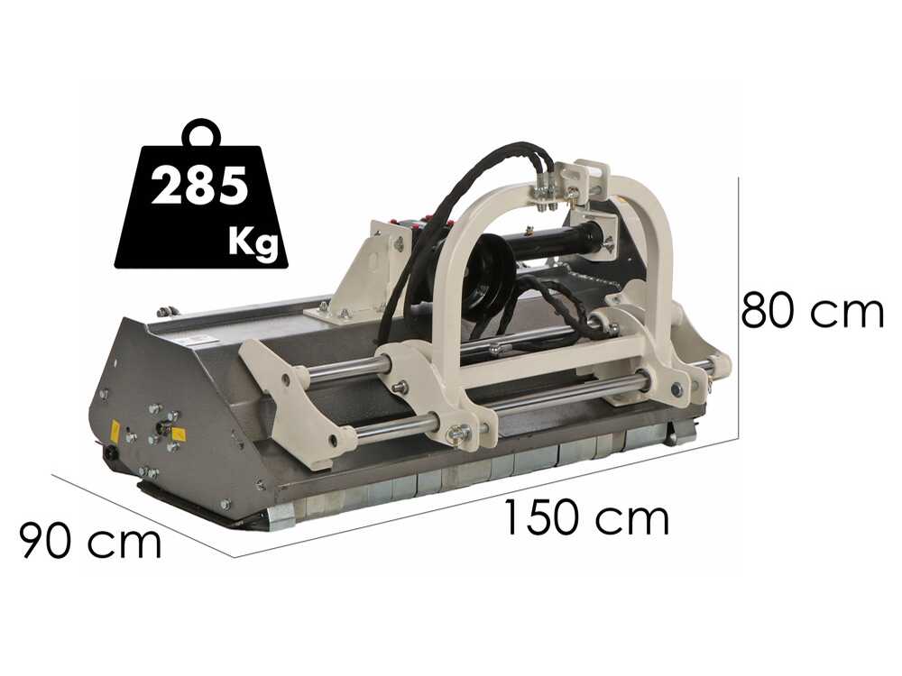 BlackStone RMOH 135 klepelmaaier 135 cm, hydraulisch verschuifbaar, detail 1