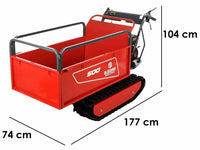 Rupsdumper laadvermogen 500 kg Blue Bird Carrier 500, detail 1