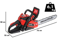Blue Bird CSP 410 benzine kettingzaag, zwaard 40 cm, detail 1