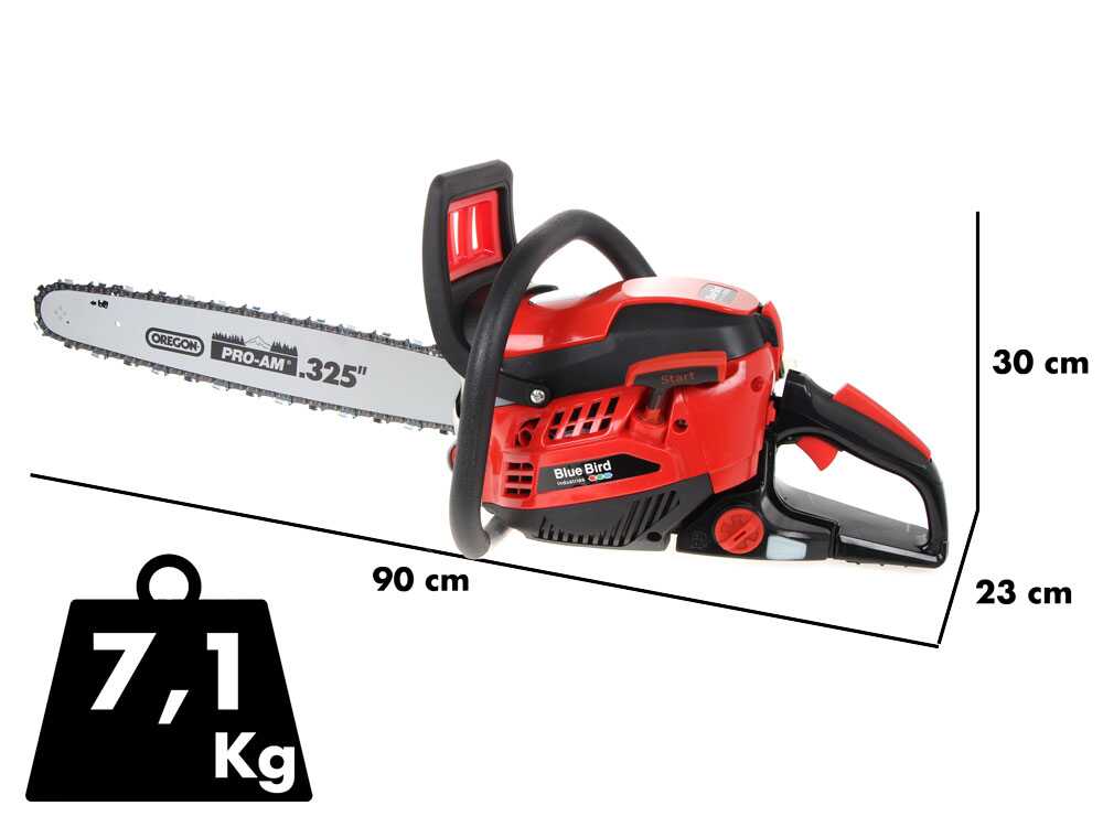 Blue Bird CSP 550 benzine kettingzaag, zwaard 50 cm, detail 1