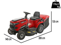 Blue Bird LT C102H TWIN gazontractor met opvangbak 102 cm, hydrostaat, detail 1