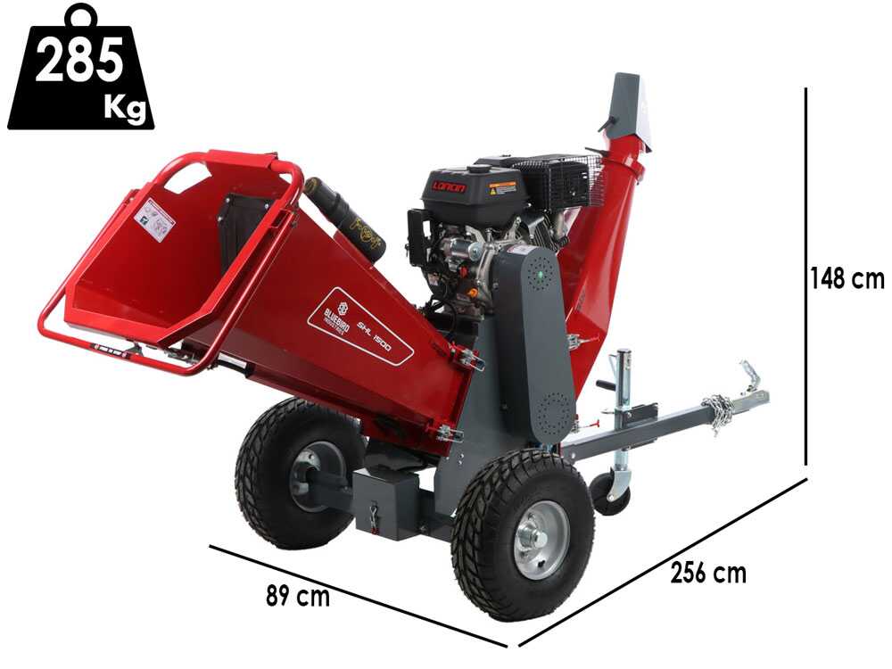 Blue Bird SHL 1500 benzine hakselaar, takken tot 100 mm, detail 1