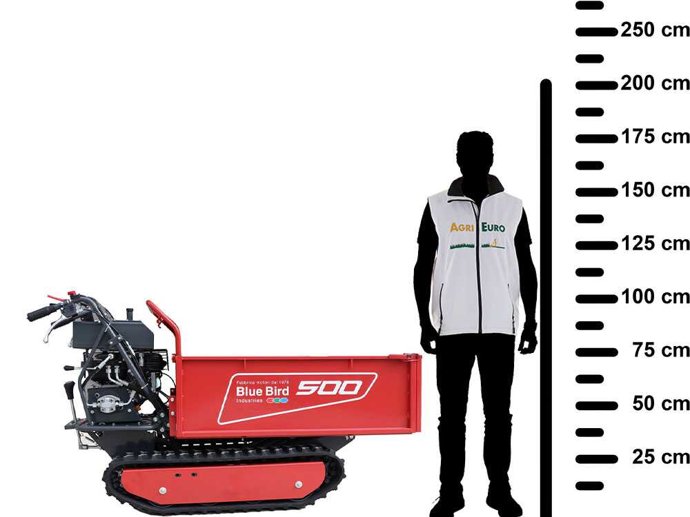 Rupsdumper laadvermogen 500 kg Blue Bird Transporter 500 H, detail 2
