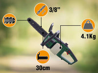 Bosch PKE18V-30-28 accu kettingzaag, zwaard 30 cm, 18 V zonder accu, detail 2
