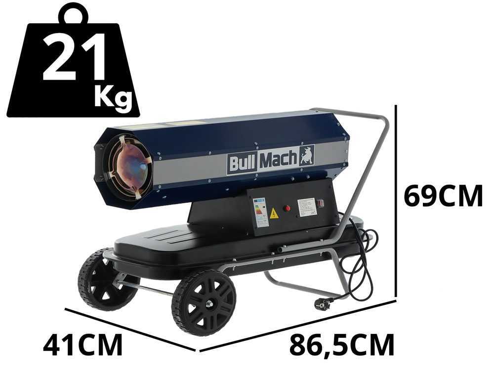 BullMach BM-DDH 30 diesel heteluchtkanon 30 kW, direct gestookt, detail 1