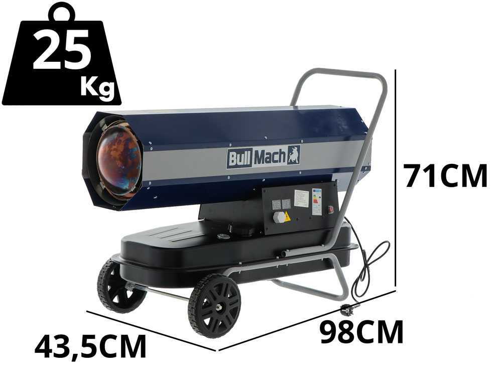 BullMach BM-DDH 60 diesel heteluchtkanon 60 kW, direct gestookt, detail 1