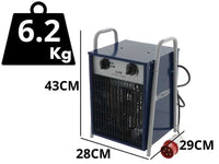 BullMach BM-EFH 5H elektrische heteluchtkanon 5 kW, 400 V, detail 1