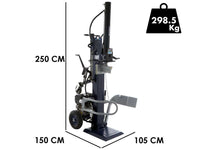 BullMach BM-LS-BS benzine houtklover, 22 ton, verticaal, detail 1