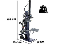BullMach BM-LS-ET-T elektrische houtklover, 22 ton, verticaal, detail 1