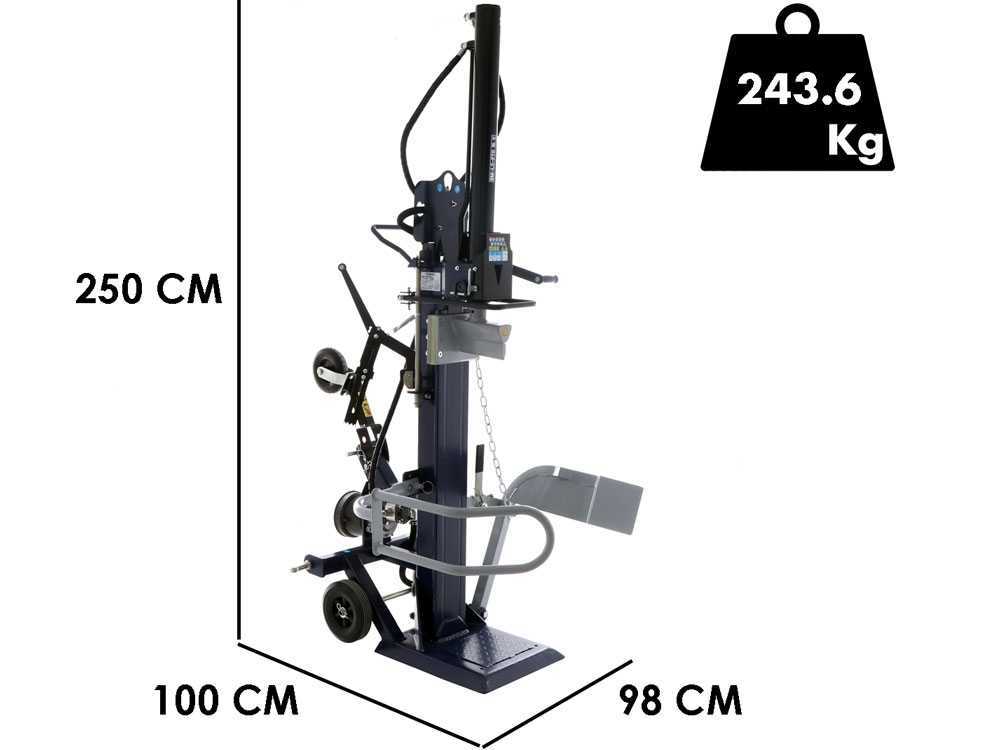 BullMach BM-LS aftakas houtklover, 16 ton, verticaal, detail 1