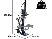 BullMach BM-LS aftakas houtklover, 16 ton, verticaal, detail 1