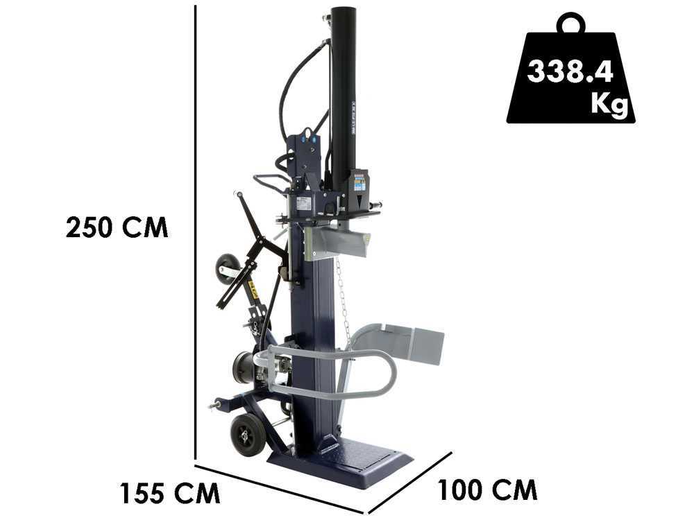 BullMach BM-LS aftakas houtklover, 30 ton, verticaal, detail 1