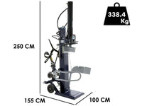 BullMach BM-LS aftakas houtklover, 30 ton, verticaal, detail 1