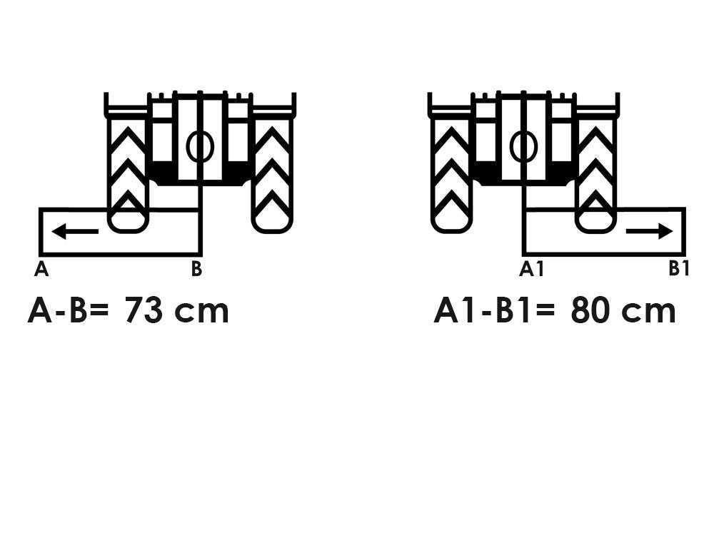 BullMach ERMES 105 S klepelmaaier 105 cm, handmatig verschuifbaar, detail 2
