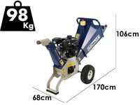 BullMach Hercules 65 B&S benzine hakselaar, takken tot 65 mm, detail 1