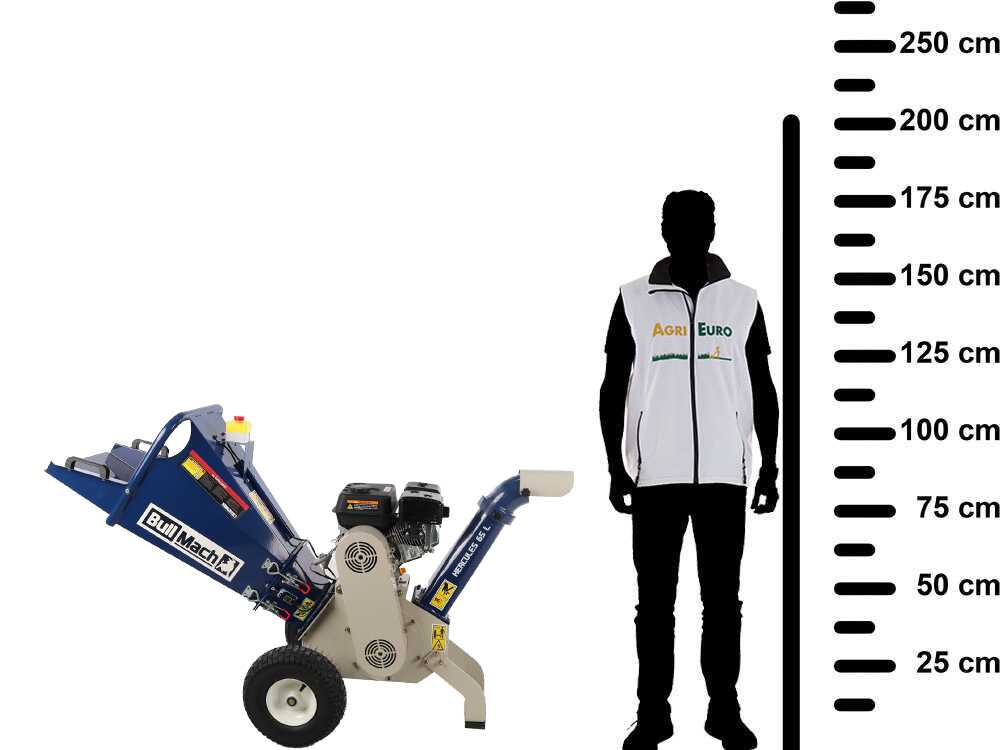 BullMach Hercules 65 L benzine hakselaar, takken tot 65 mm, detail 1