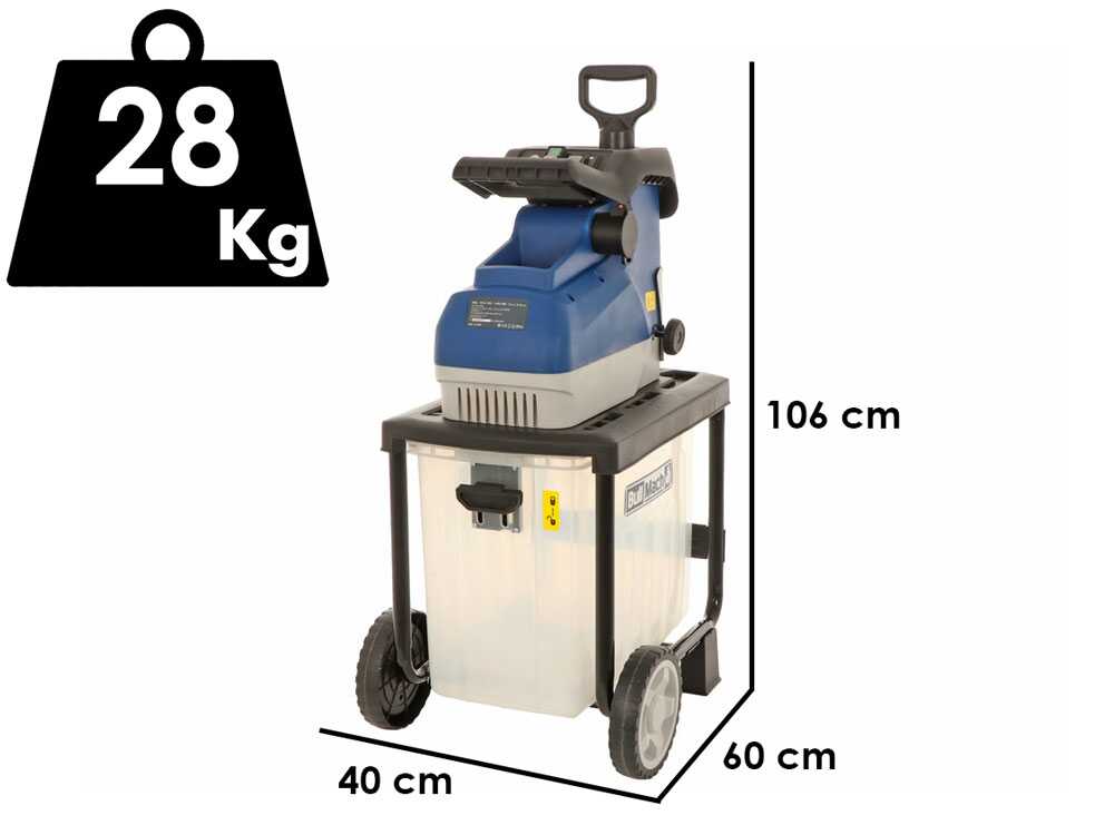 BullMach Tersic 45 elektrische hakselaar, takken tot 45 mm, detail 1