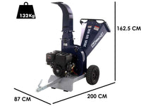 BullMach ZEUS 120 BSE benzine hakselaar, takken tot 80 mm, elektrische start, detail 1