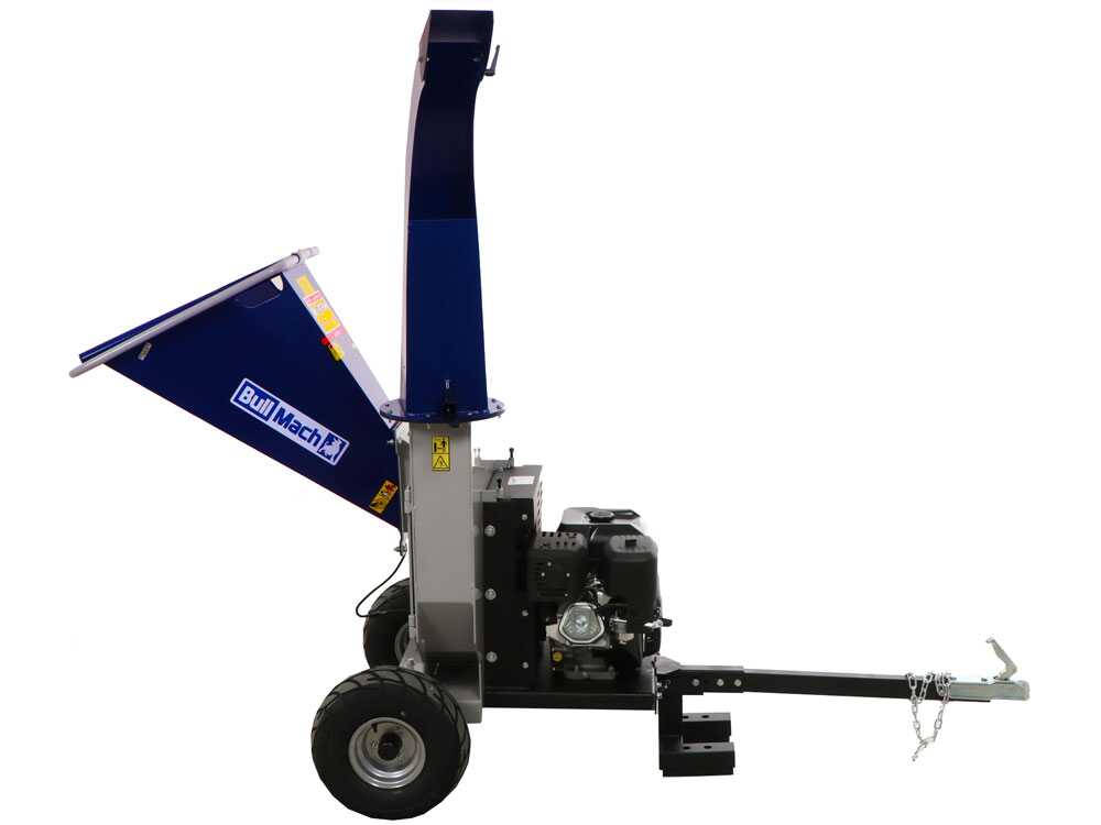 BullMach ZEUS 180 BSE benzine hakselaar, takken tot 95 mm, elektrische start, getrokken uitvoering, detail 2