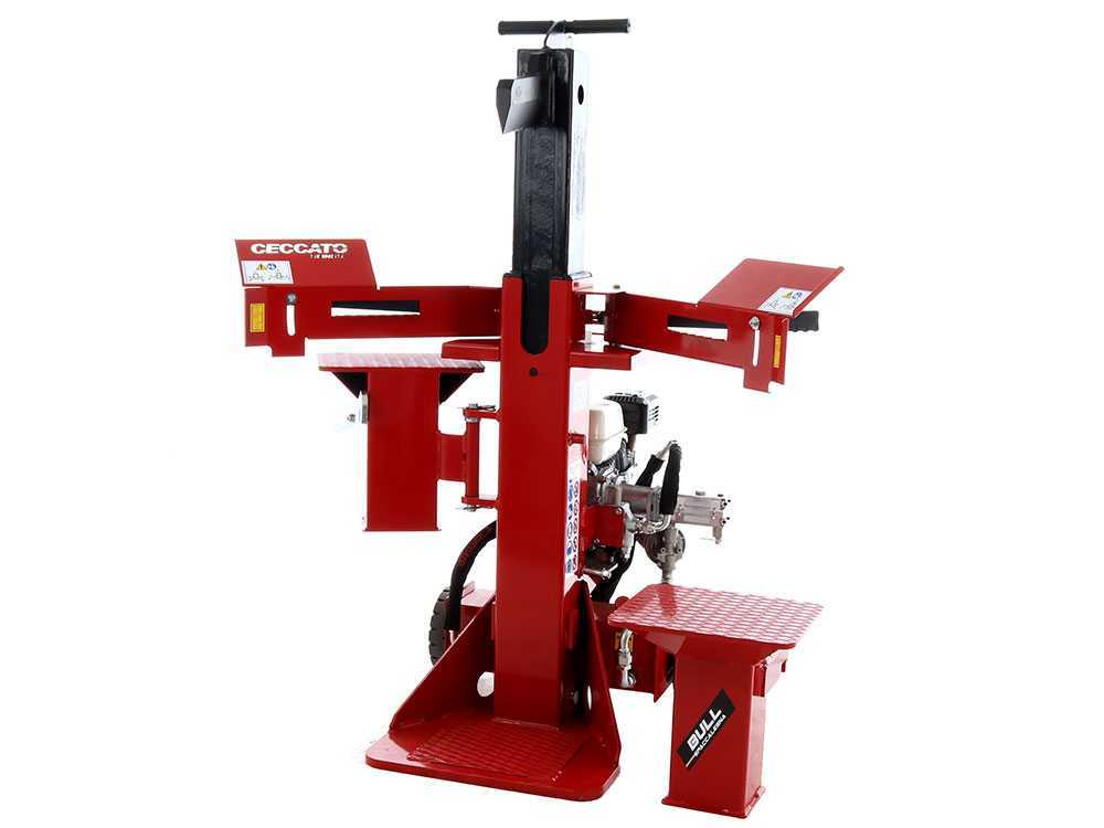 Ceccato Olindo BULL SPL12FH benzine houtklover, 12 ton, verticaal, detail 2