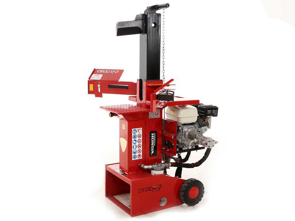 Ceccato Olindo BULL SPL12H GX200 benzine houtklover, 12 ton, verticaal, detail 2