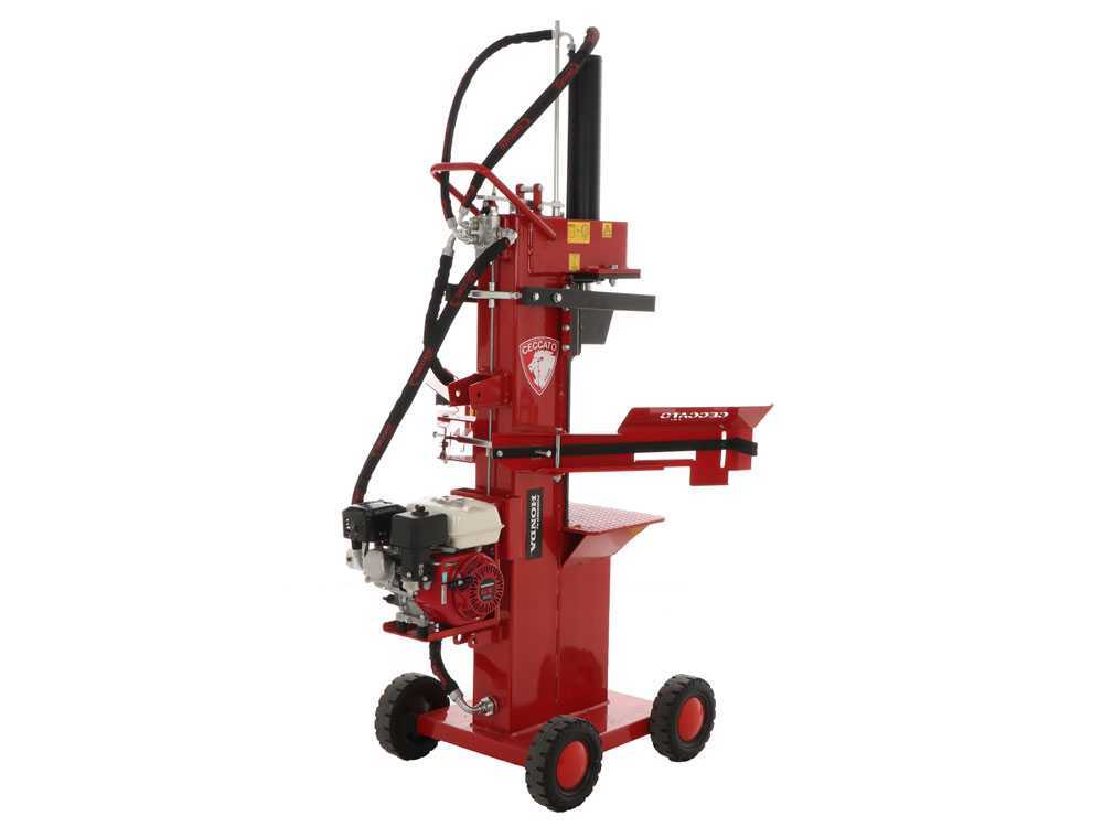 Ceccato Olindo BULL SPL13R4H benzine houtklover, 13 ton, verticaal, detail 2