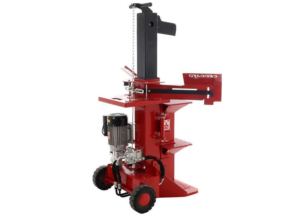 Ceccato Olindo BULL SPLE12 FDP elektrische houtklover, 12 ton, verticaal, detail 2