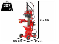 Ceccato Olindo BULL SPLE13R4T elektrische houtklover, 13 ton, verticaal, detail 1
