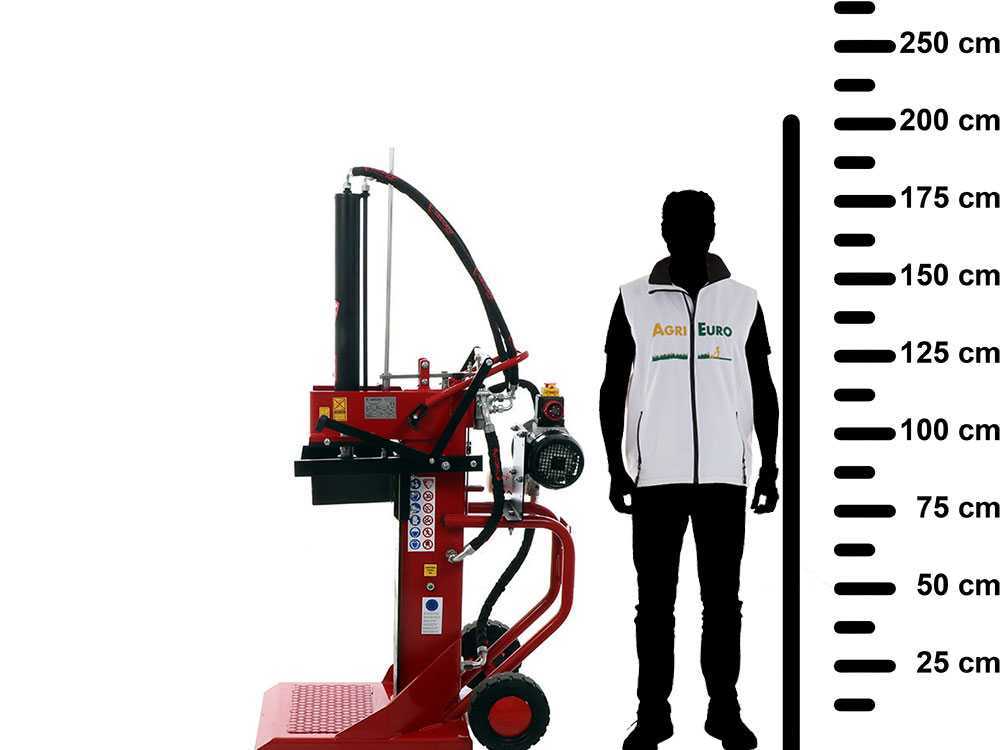 Ceccato Olindo BULL SPLE13T-650 13 elektrische houtklover, 13 ton, verticaal, 400 V, slag 650 mm, detail 2