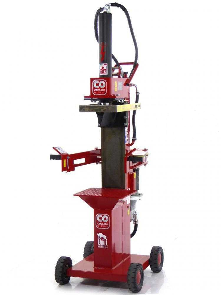 Ceccato Olindo BULL SPLE16R4-5.5 16 elektrische houtklover, 16 ton, verticaal, 400 V, slag 500 mm, detail 2
