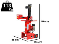 Ceccato Olindo BULL SPLE8T elektrische houtklover, 8 ton, verticaal, detail 1