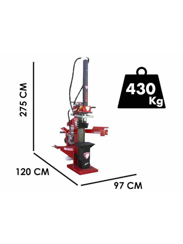 Ceccato Olindo Bull SPLT25 aftakas houtklover, 25 ton, verticaal, detail 2