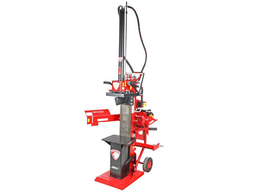 Ceccato Olindo SPLE13TLT elektrische houtklover, 13 ton, verticaal, detail 2