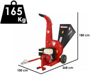 Ceccato Olindo Tritone BIG benzine hakselaar, takken tot 80 mm, getrokken uitvoering, detail 1