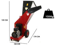 Ceccato Olindo Tritone Maxi elektrische hakselaar, takken tot 70 mm, 400 V, detail 1