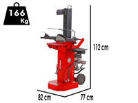 Docma SF100 Rapid Benz Loncin G200F benzine houtklover, 8,15 ton, verticaal, detail 1