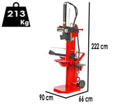 Docma SF110 Rapid 380/4 XX elektrische houtklover, 8,15 ton, verticaal, detail 1