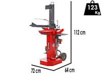 Docma SF80 Rapid 380/4 XX elektrische houtklover, 8 ton, verticaal, detail 1