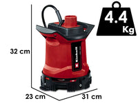 Einhell GE-DP 18/25 LL Li dompelpomp voor schoon en vuil water, 18 V 2,5 Ah, detail 2