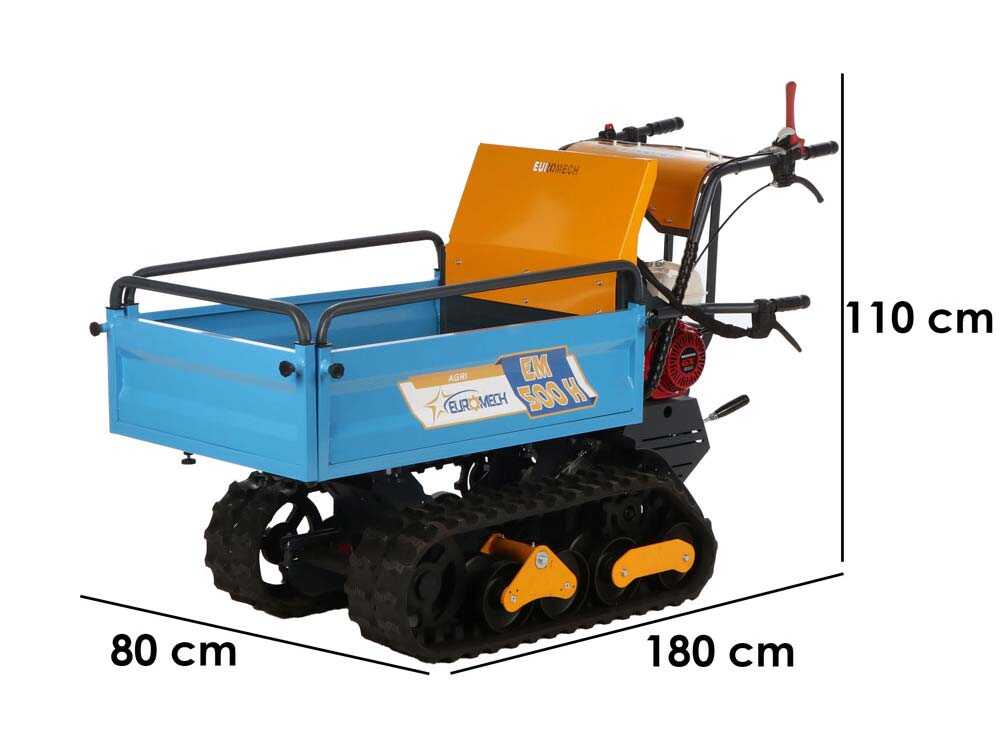 Rupsdumper laadvermogen 500 kg EuroMech EM500H-Agri, detail 1