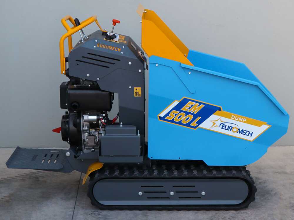 Rupsdumper laadvermogen 500 kg EuroMech EM500L-Dump, hydraulisch kiepen, detail 2