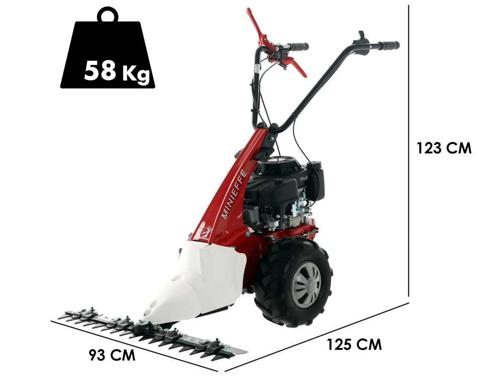 Balkmaaier 87 cm Eurosystems Minieffe RM, motor Loncin L200 OHV, detail 1