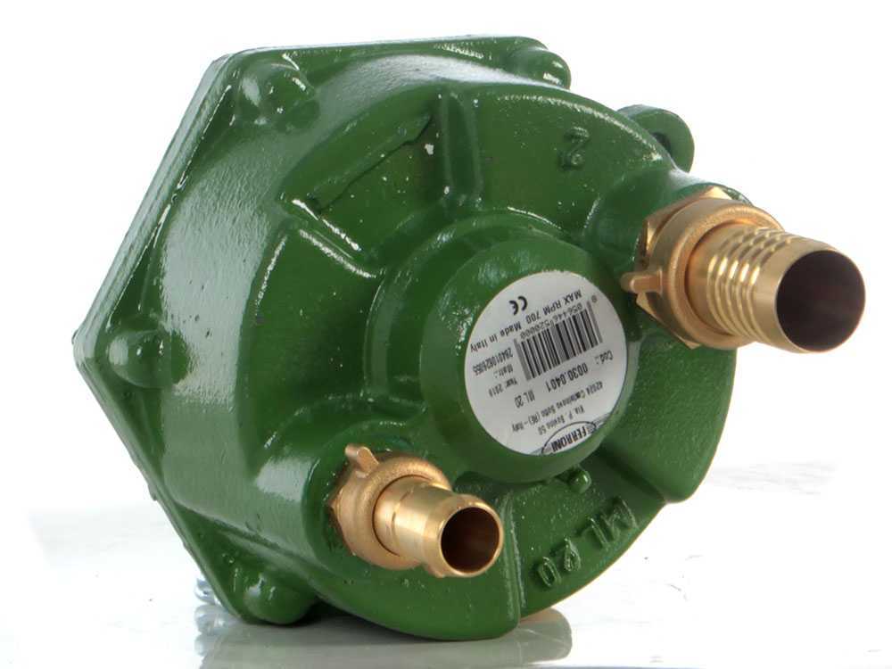 Ferroni ML 20 aftakaspomp, aansluiting 30-19 mm, detail 2