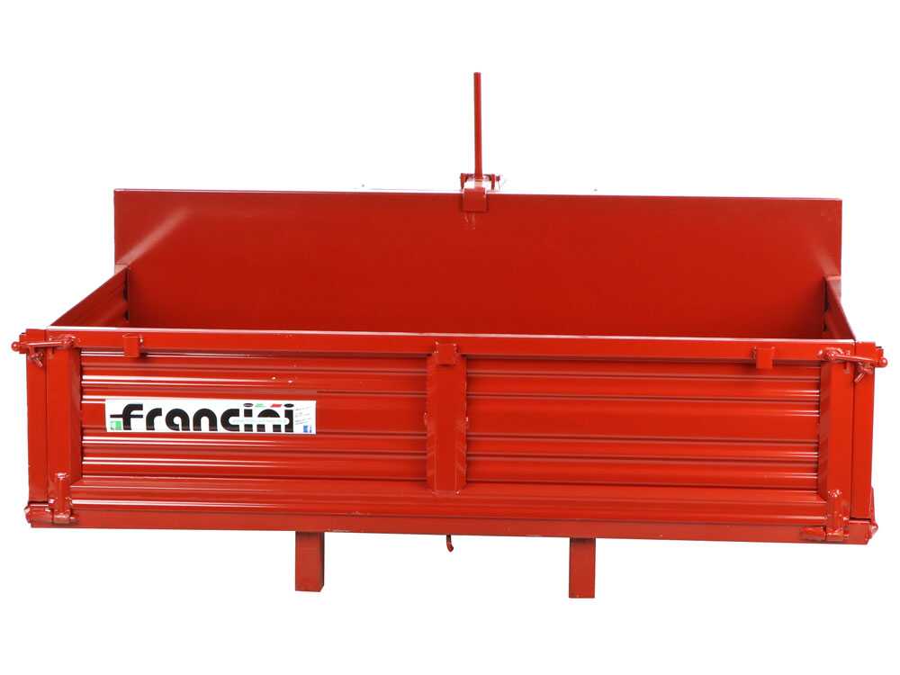 Francini P 150 transportbak voor de trekker, detail 2