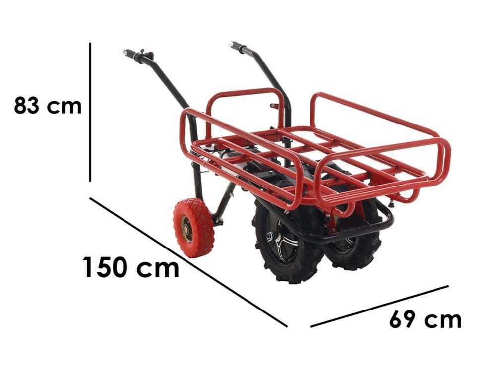 Accu motorkruiwagen laadvermogen 200 kg GeoTech CAR 300T-T, 40 V 6 Ah, detail 1