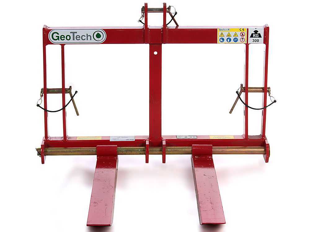 GeoTech D300 palletvork voor de trekker, 300 kg, detail 2